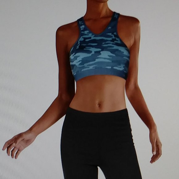 Camouflage Seamless Active Wear Sport Bra - Picture 11 of 14